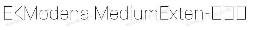 EKModena MediumExten字体转换